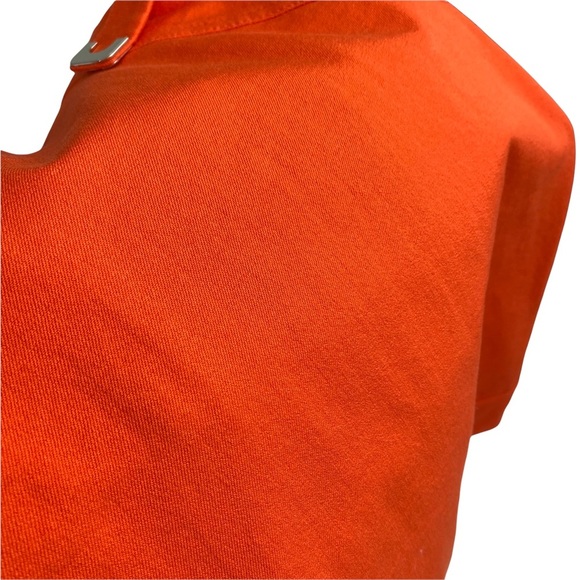 New Julia Jordan Orange Structured Halter Pencil Dress Sz 4 Zip In The Back. - Picture 14 of 15